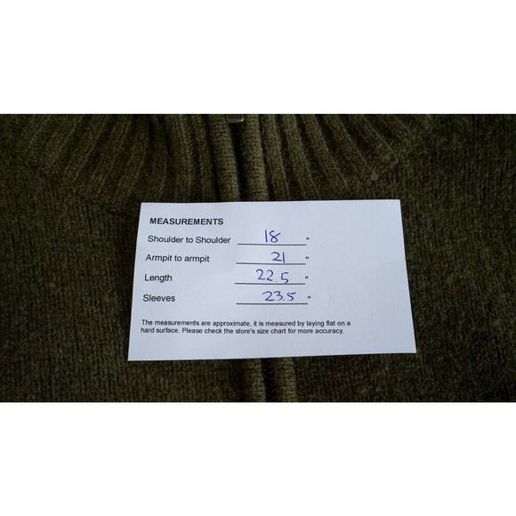 LL Bean Men Lambswool Sherpa Lined Sweater Jacket M Preppy Outdoor Grandpa Gorp - Picture 11 of 15